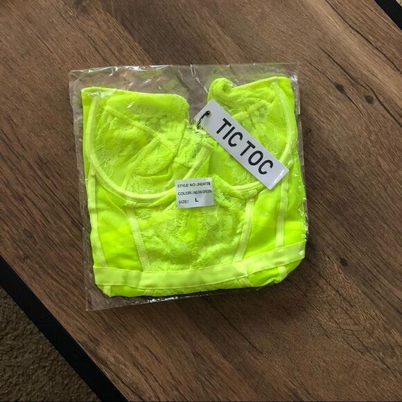 Bright Neon Lace Backless Bodysuit - Picture 8 of 12